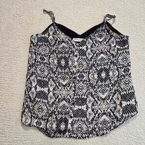 Amanda Uprichard Monochrome Patterned Blouse
